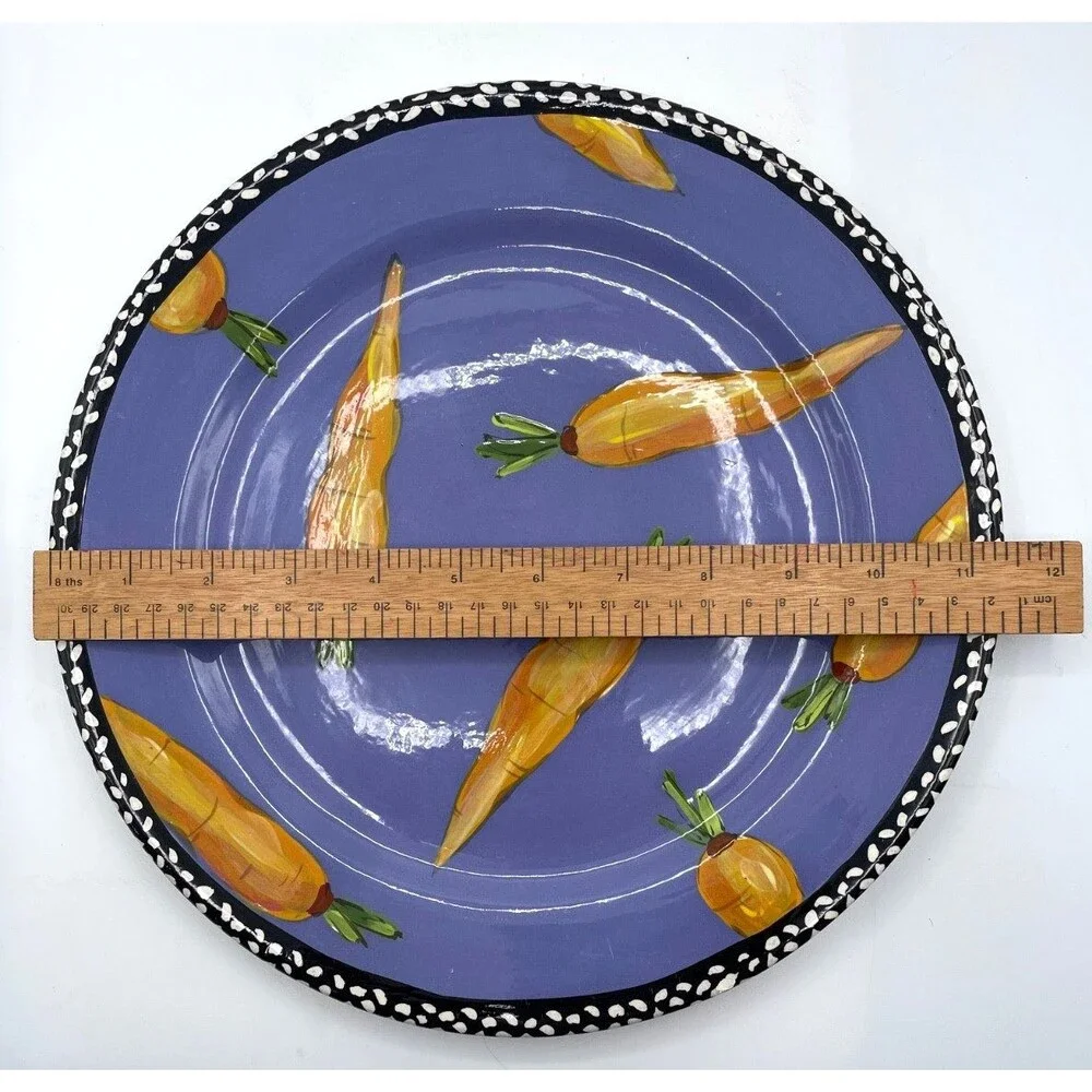 Droll Designs Carrot Decorative Dinner Plate 11.5
